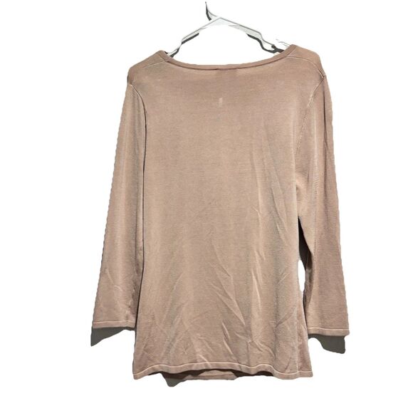 L'agence Women's Jocelyn Cutout Plush Pink Sweater Top Size Large NWT - Picture 2 of 7